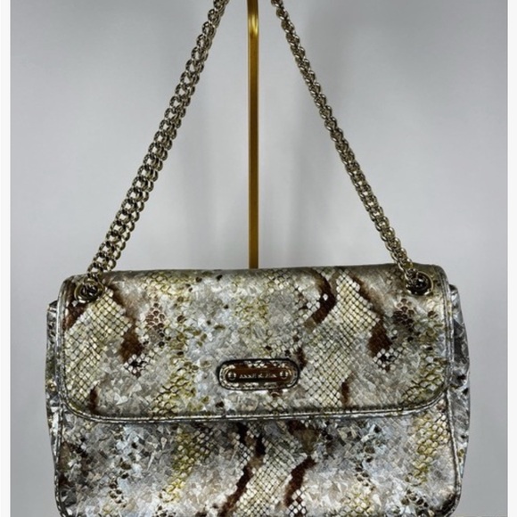 Anne Klein Handbags - Anne Klein Snakeskin Shoulder Bag